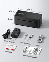 Imprimante thermique Phomemo 2410, imprimante d'étiquettes d'expédition 4x6, imprimante thermique haute vitesse 150 mm/s, machine d'impression d'étiquettes de codes-barres