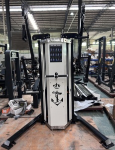 Cable multifunción Entrenador multifuncional Gimnasio 100KG Equipo de pila Fitness Crossover OEM Pin Máquinas de selección de carga - Product Image 2