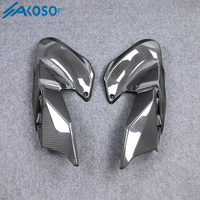 AKOSO 3K fibre de carbone sèche moto avant réservoir de carburant panneaux latéraux plaque carénage pour Kawasaki Z900 2020 2021 2022 2023 2024