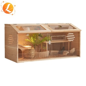 Jaula de Cría Rectangular Moderna de Madera con Control de Temperatura, Estilo Villa, Kit Completo <span class=keywords><strong>para</strong></span> Animales Pequeños, Hámsters y Codornices - Product Image 2