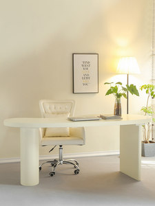 Minimalist Modern Pine Wood Computer <b>Desk</b> with Drawer Custom-shaped Light-luxury <b>Office</b> Workstation Executive - Product Image 5
