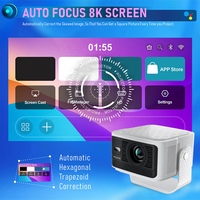 Projecteur Topleo LED 8K Android 11 Vidéo pour Maison Extérieur Hy350 Max, Projecteur Portable Full HD 1080p pour Home Cinéma