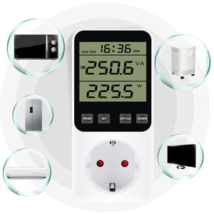 Neuer Digitaler Stromzähler mit LCD-Anzeige, Wattmeter-Steckdose zur Überwachung von Wattzahl und kWh-Verbrauch, EU/FR/US/UK/AU/BR-Stecker, Stromverbrauchsmesser - Product Image 5