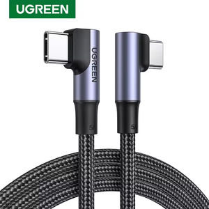 Cable USB Tipo C a Tipo C UGREEN de 90 Grados, 100W PD, Cargador Rápido de Ángulo Recto, Cables de Datos para Apple Macbook, Samsung, Huawei - Product Image 1