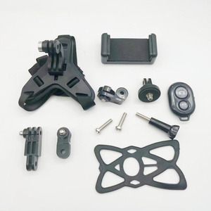 11 en 1 Kits casque de moto menton support de montage rotatif sangle de téléphone portable pour <span class=keywords><strong>Go</strong></span>-Pros Hero Sports Action Camera - Product Image 1