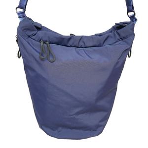 Moda Unisex Interior cremallera bolsillo Nylon NAVY Casual uso lateral y correa para el hombro gran volumen peso ligero mochila bolsa de viaje - Product Image 4