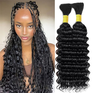 Extensiones de cabello humano a granel para trenzar cabello trenzado sin trama para trenzas bohemias 100 cabello humano virgen sin procesar sin trama - Product Image 3
