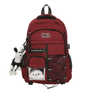 New Large-Capacity Student Bag Travel <b>Backpack</b> Strong and Durable Primary and Secondary <b>School</b> Students Burden-Reducing <b>Backpack</b> - Product Image 2