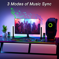 Lampe micro LED RGB Sound Control Symphony Lamp Music Rhythm Lights TV computer Desktop Light With Remote Control