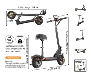 สกู๊ตเตอร์สำหรับผู้ใหญ่รุ่น M4pro ที่ทรงพลัง - Product Image 3