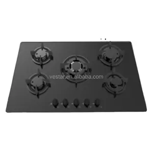 El Mejor Precio de electrodomésticos de cocina 4 quemador construido en cocina de gas/Cocina Para restaurante/vidrio/placa de cocina de gas