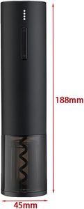 USB Rechargeable Lithium Battery Modern Plastic Electric Automatic Wine <b>Bottle</b> Opener Battery Capacity Display Fast Charging - Product Image 2