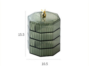 360 Вращающийся Пластиковый Органайзер для ювелирных изделий - Product Image 6