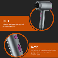 Sèche-cheveux ionique négatif 1500W, sèche-cheveux professionnel de salon, sèche-cheveux domestique