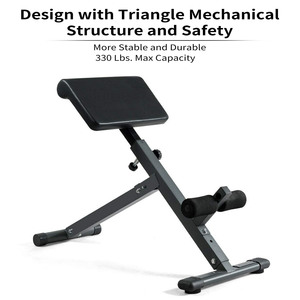 <span class=keywords><strong>Chaise</strong></span> romaine en acier de qualité commerciale, extension hyper inversée, banc d'exercice pour le bas du dos de haute technologie pour une utilisation à domicile - Product Image 2