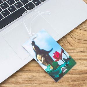 Étiquette de bagage en PVC avec logo personnalisé et impression UV pour cadeaux promotionnels de voyage et d'hôtellerie - Product Image 2