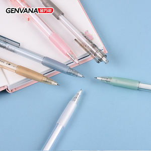 Bolígrafos <span class=keywords><strong>de</strong></span> Gel Genvana al por Mayor, Bolígrafo <span class=keywords><strong>de</strong></span> Gel Morandi <span class=keywords><strong>de</strong></span> 0.5 mm con Punta <span class=keywords><strong>de</strong></span> Corte ST, Tinta Negra, Retráctil - Product Image 4