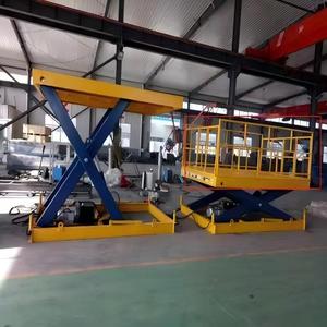 Disesuaikan 1T 2T 5T 6T 3m 4m kecil hidrolik kargo lantai gunting Lift Table baru 380v kondisi untuk industri ritel - Product Image 4