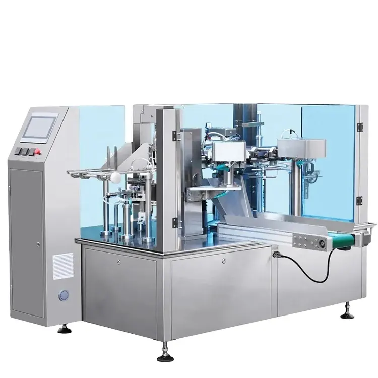 ماكينة تعبئة الأوزان الصغيرة متعددة الوظائف لملء الحبوب ومسحوق التوابل ، ماكينة تعبئة الأوزان من القهوة الأوتوماتيكية