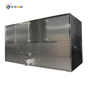 Tự động 5000kg mỗi ngày Ice Cube máy công nghiệp Ice Maker 2 inch Ice cho whisky