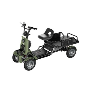Vancoor 48V 500W kargo skuter listrik 13 "ban Area Indah kargo pertanian 4 roda DIY Vendor keranjang mobilitas 80km rentang Per biaya - Product Image 3