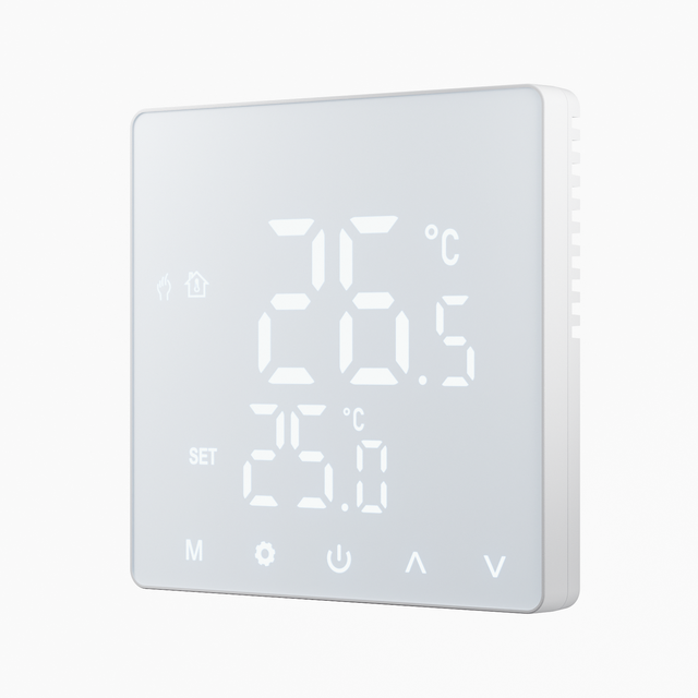 Touchmi Wifi Smart Touch Thermostat Controlled Frosted PC Panel Thermostat for Water and Electric Floor Heating