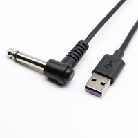 6,35mm AUDIO Mono AUX Stecker auf USB 2.0 Buchse Konverterkabel