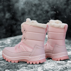 Bottes de neige sur mesure à semelle épaisse pour femmes, extra épaisses, antidérapantes, mi-<span class=keywords><strong>mollet</strong></span>, chaudes et résistantes au froid - Product Image 4