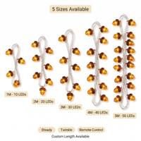 Luces LED Decorativas con Forma de Piña y Bolota, Funcionan con Pilas, Luz Blanca Cálida Ajustable, Decoración para Oficina Ejecutiva, Halloween, Venta al Por Mayor, Personalizadas