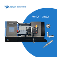 Tour CNC multifonctionnel robuste DONGS-TCK800 à 4 axes et broche unique pour commande de haute précision