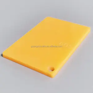 Solid PMMA Panel Sheet 1/8'' Thick Acrylic Plaque Pure Acrylic Sheet Lemon Orange Acrylic Board