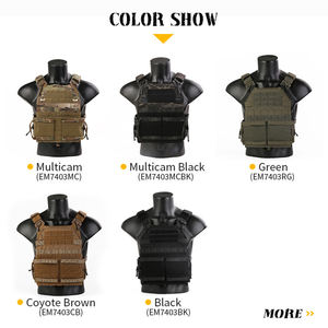 Gilet tattico a sgancio rapido in Nylon diretto in Cordura 500D con strumento tattico mimetico con piastra da combattimento - Product Image 2