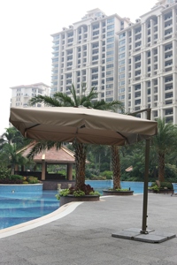 Barato 3M Cantilever Parasol Poste <span class=keywords><strong>lateral</strong></span> Natación Patio Personalización Paraguas al aire libre Paraguas de jardín de gran tamaño - Product Image 3