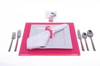 Table de salle à manger ronde fluorescente en acrylique-tapis néon en acrylique assiette de Table-tapis disques pour la cuisine de la maison