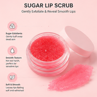 Kit 3-en-1 de gloss vegan waterproof repulpant, masque et exfoliant pour les lèvres, avec logo personnalisé, huile brillante aux fruits, vente en gros