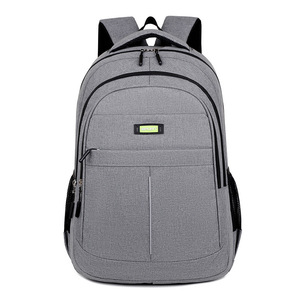 Laptop Backpack Water Resistant Lightweight Business Travel Backpack Unisex Gray Solid Color Spring 2024 - Product Image 5