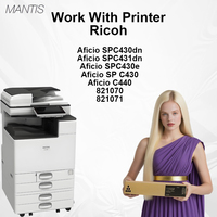 خرطوشة حبر مانتيس متوافقة مع ريكو SPC430 SP C430 431 440 لانيير LP137 142 مع ضمان كامل لمدة 12 شهرًا، معتمدة من الأيزو، صنع في اليابان