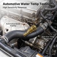 Sensor de Temperatura Termistor NTC 10K B3950 con Sonda de Latón G1/8 para Refrigerante de Motor Automotriz, Aceite y Agua, OEM Personalizado