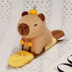 DHFCute Braccialetto a scatto con orsetto di peluche divertente, in cotone PP super morbido, a forma di animale dei cartoni animati, regalo per macchina a gancio, Natale - Product Image 5
