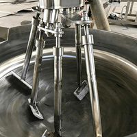 Marmite de cuisson industrielle électrique inclinable automatique 300L-500L avec agitateur, à gaz, à agitation automatique
