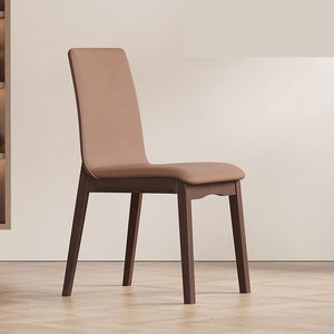 Sillas y Mesa de Comedor Modernas Nórdicas de Madera Maciza Negra y Cuero para Restaurantes, Hoteles, Oficinas en Casa ZN <span class=keywords><strong>418</strong></span> - Product Image 4