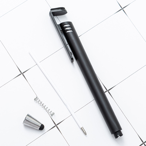 Stylo promotionnel multifonction 3-en-1 avec support de téléphone portable, écran personnalisable, encre écologique, certifié CE - Product Image 4