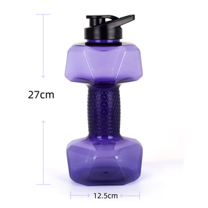 ขวดน้ำพลาสติกแบบพกพา ปลอดสาร BPA ด้ามจับกันลื่น ความจุ 1500 มล. ลายเพชร สำหรับออกกำลังกายและฝึกซ้อม - Product Image 6