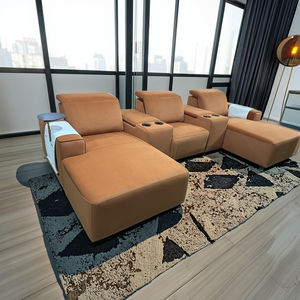 أريكة كتان أنيقة مقطعية ، غرفة معيشة مريحة من القماش للشقة أو الفيلا لصالة الألعاب الرياضية بالولايات المتحدة الأمريكية ، الشحن المباشر - Product Image 3