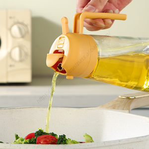 Wholesale 2 in 1 Olive <b>Oil</b> Dispenser <b>Bottle</b> Multifunctional Non Drip Glass <b>Spray</b> for <b>Cooking</b> Bbq - Product Image 5