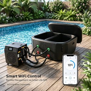 Baignoire à glace gonflable avec refroidisseur d'eau, chauffage en option, piscine de plongeon dans l'eau glacée, récupération sportive, hydrothérapie - Product Image 1