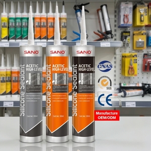 SANVO Sigillante Siliconico Versatile, Adesivo Resistente alle Intemperie, Sigillante Siliconico Acetico Multiuso - Product Image 1