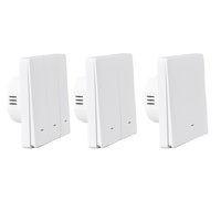 Công Tắc Tường Cảm Ứng Thông Minh ANDELI Wifi, Công Tắc RF 433 Tiêu Chuẩn EU/UK, Điều Khiển Bằng Ứng Dụng, Smart Life Và Tuya 220V, Single/Zero Fire 1/2/3 Gang