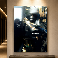 Impression d'art mural tendance Léopard Rose : Portrait Femme et Grand Chat pour Salon, Chambre, Hôtel – Décoration Contemporaine Audacieuse