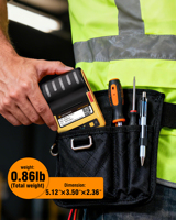 Imprimante d'étiquettes à transfert thermique industrielle Detonger, imprimante d'étiquettes d'actifs longue durée, imprimante de codes-barres et de codes QR